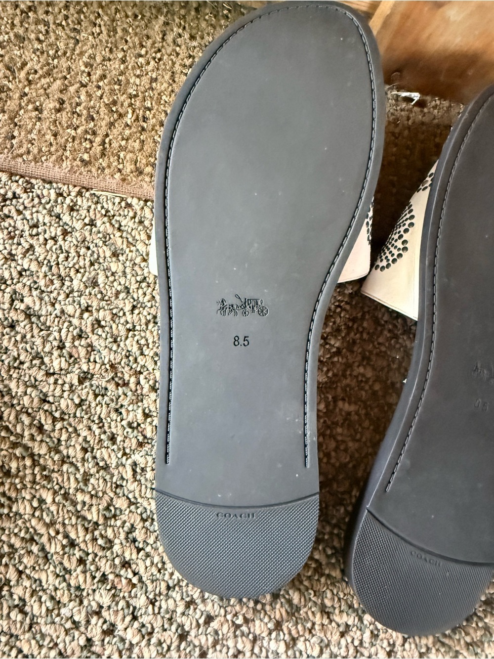 Coach Slide Sandals with Tea Rose Rivets - Picture 3 of 15